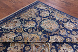 Blue Peshawar Hand Knotted Wool Rug - 6' 7" X 10' 3" - Golden Nile