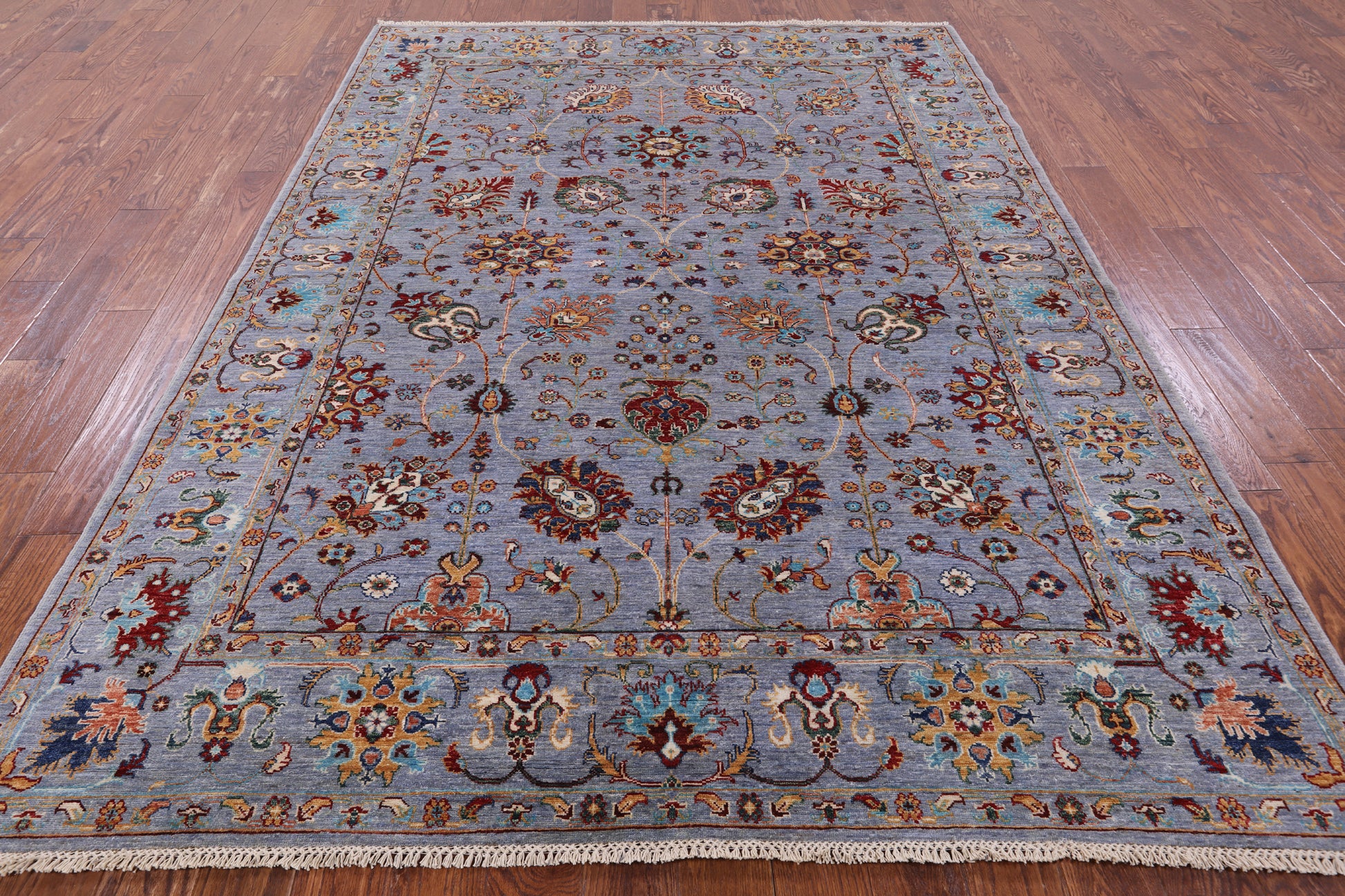 Peshawar Hand Knotted Wool Rug - 6' 10" X 9' 7" - Golden Nile