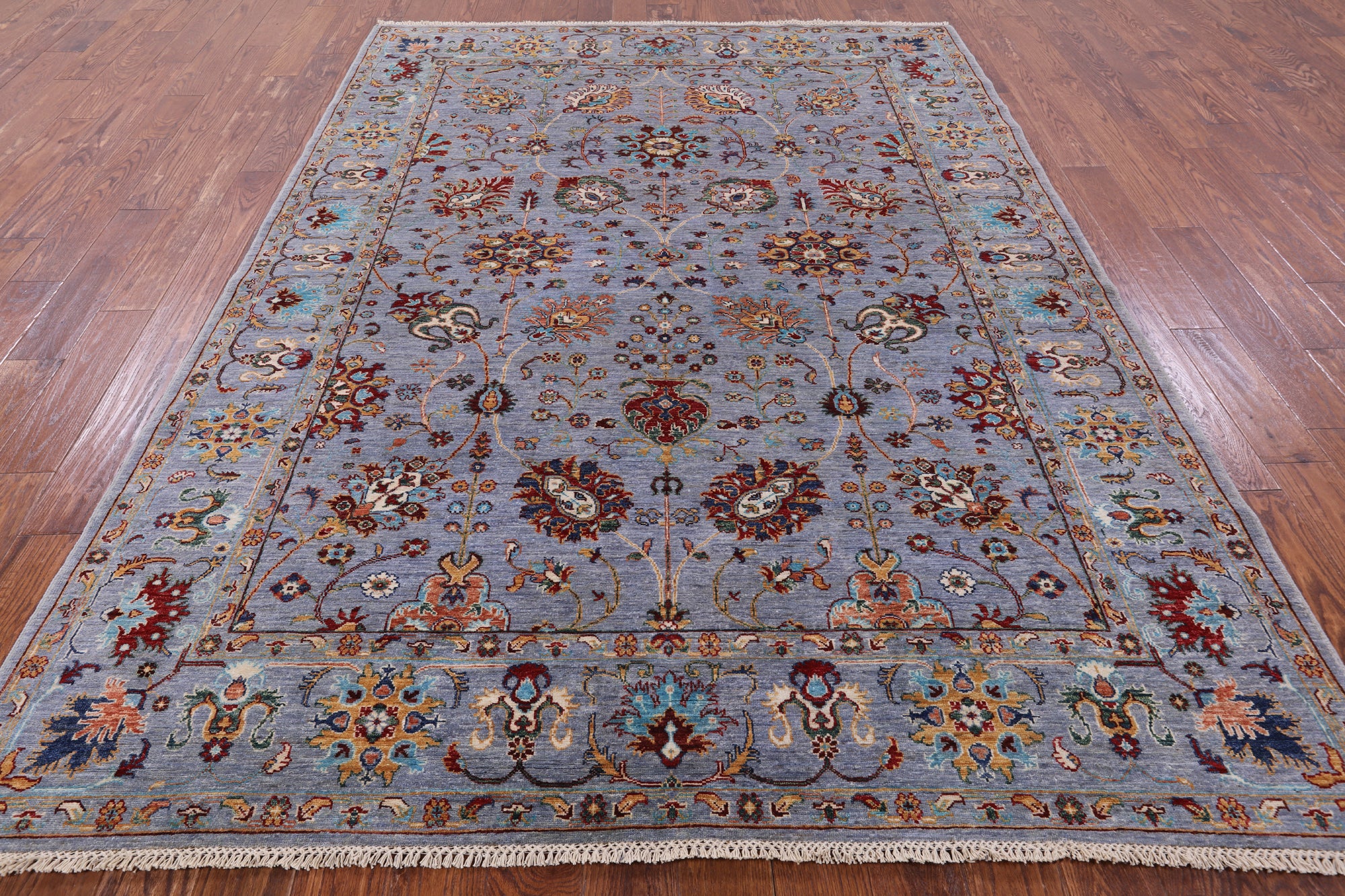 Peshawar Hand Knotted Wool Rug - 6' 10" X 9' 7" - Golden Nile