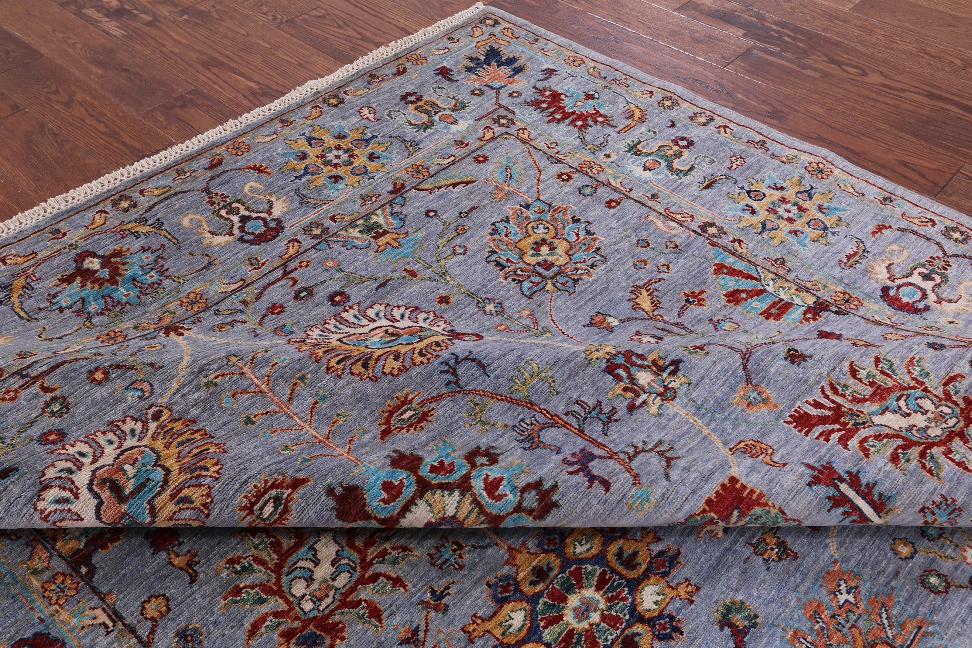 Peshawar Hand Knotted Wool Rug - 6' 10" X 9' 7" - Golden Nile