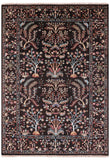Brown Tree Of Life Peshawar Hand Knotted Wool Rug - 5' 8" X 8' 0" - Golden Nile