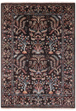 Brown Tree Of Life Peshawar Hand Knotted Wool Rug - 5' 8" X 8' 0" - Golden Nile