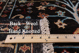 Brown Tree Of Life Peshawar Hand Knotted Wool Rug - 5' 8" X 8' 0" - Golden Nile