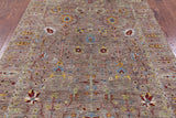 Peshawar Hand Knotted Wool Rug - 5' 8" X 8' 1" - Golden Nile