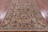 Peshawar Hand Knotted Wool Rug - 5' 8" X 7' 5" - Golden Nile