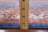 Blue Peshawar Hand Knotted Wool Rug - 4' 4" X 5' 11" - Golden Nile