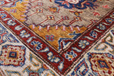 Super Kazak Hand Knotted Wool Runner Rug - 2' 6" X 10' 0" - Golden Nile