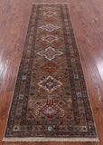 Super Kazak Handmade Wool Runner Rug - 2' 8" X 10' 2" - Golden Nile