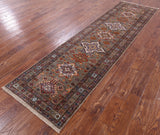 Super Kazak Handmade Wool Runner Rug - 2' 8" X 10' 2" - Golden Nile