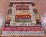 Tribal Persian Gabbeh Handmade Wool Rug - 2' 8" X 4' 0" - Golden Nile