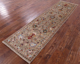 Peshawar Handmade Wool Runner Rug - 2' 8" X 9' 7" - Golden Nile