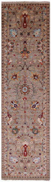 Peshawar Handmade Wool Runner Rug - 2' 8" X 9' 7" - Golden Nile