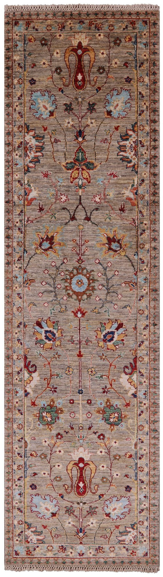 Peshawar Handmade Wool Runner Rug - 2' 8" X 9' 7" - Golden Nile