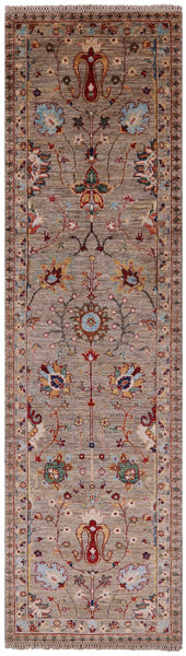 Peshawar Handmade Wool Runner Rug - 2' 8" X 9' 7" - Golden Nile