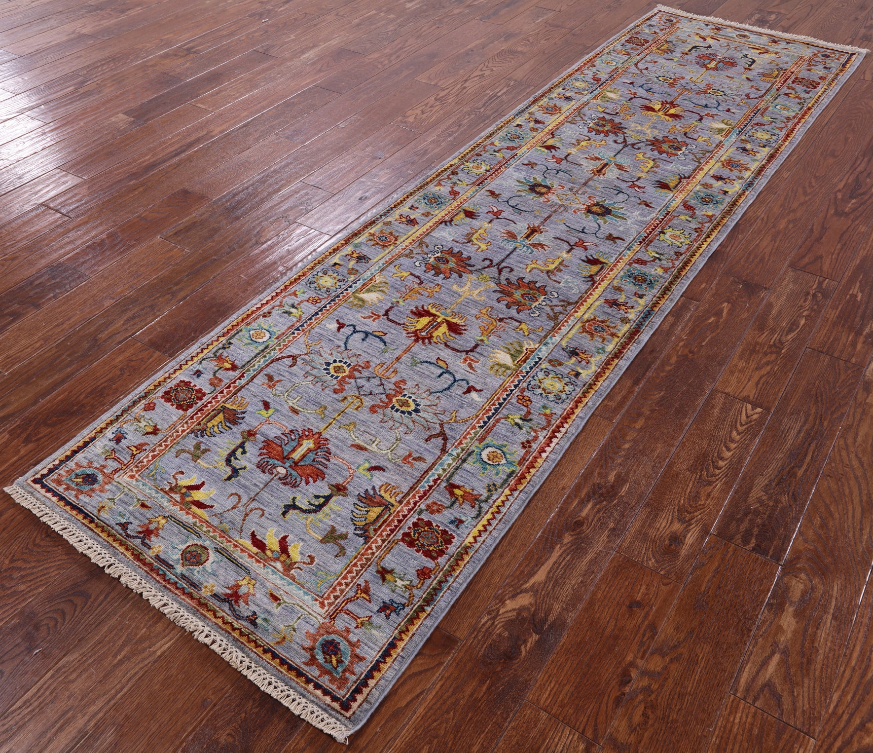 Peshawar Handmade Wool Runner Rug - 2' 9" X 9' 10" - Golden Nile