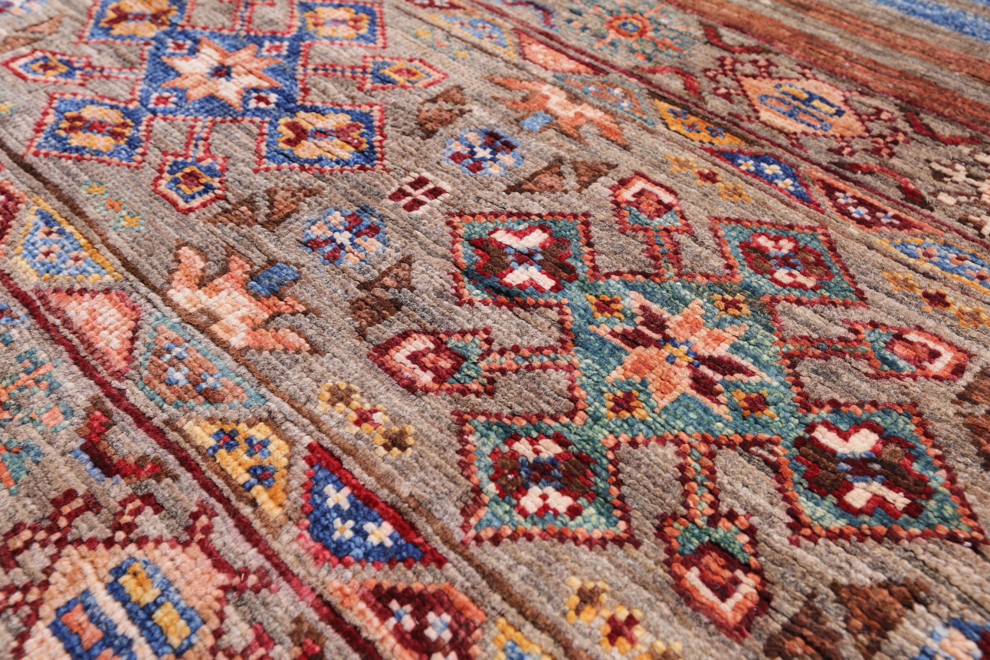 Khorjin Persian Gabbeh Handmade Wool Rug - 2' 7" X 3' 9" - Golden Nile