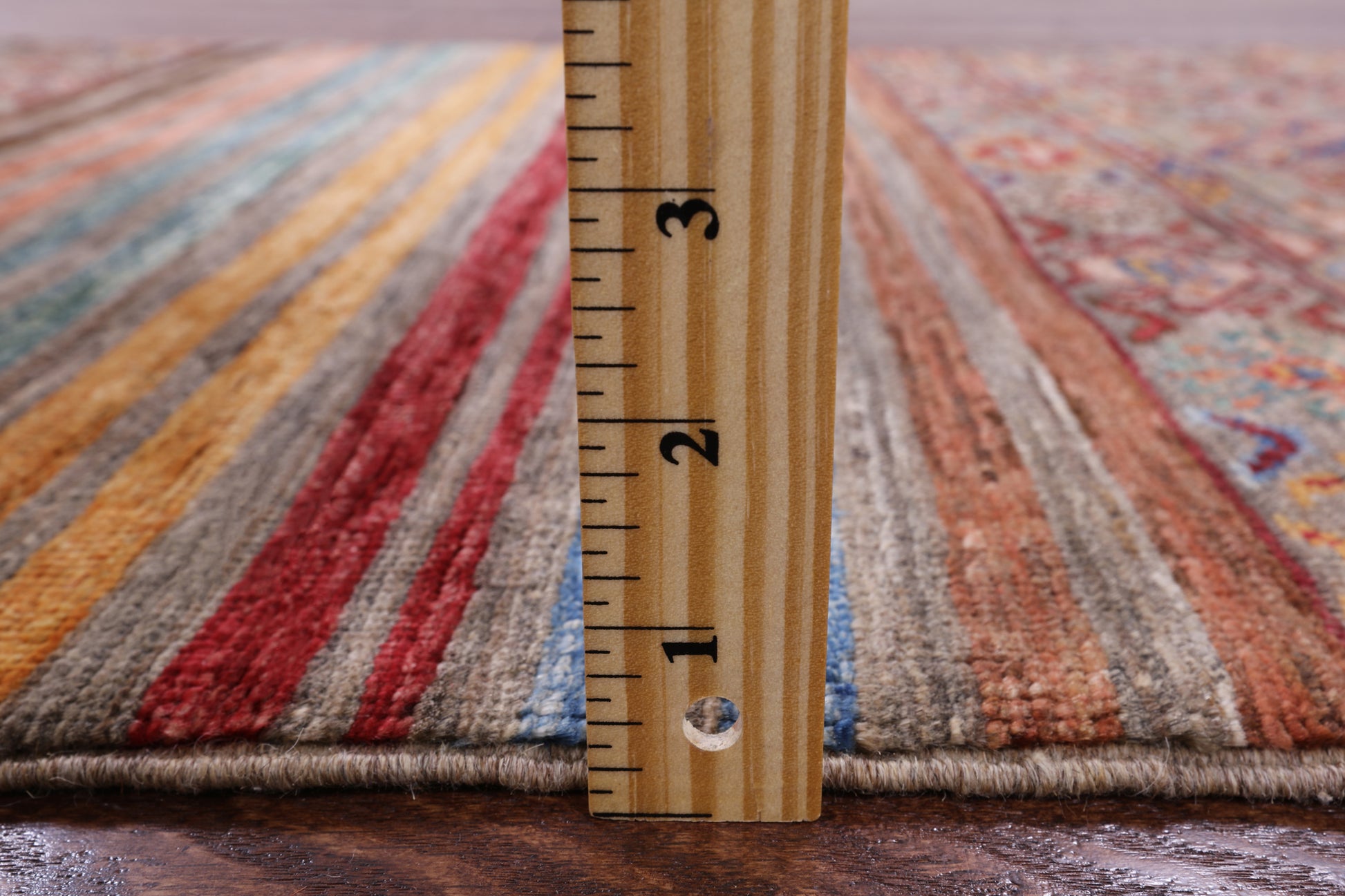 Khorjin Persian Gabbeh Handmade Wool Rug - 2' 7" X 3' 9" - Golden Nile