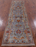 Peshawar Hand Knotted Wool Runner Rug - 2' 9" X 9' 8" - Golden Nile