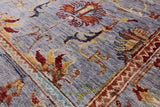 Peshawar Hand Knotted Wool Runner Rug - 2' 9" X 9' 8" - Golden Nile