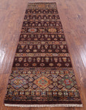 Khorjin Persian Gabbeh Handmade Wool Runner Rug - 2' 9" X 9' 10" - Golden Nile