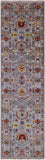 Grey Peshawar Hand Knotted Wool Runner Rug - 2' 9" X 9' 10" - Golden Nile