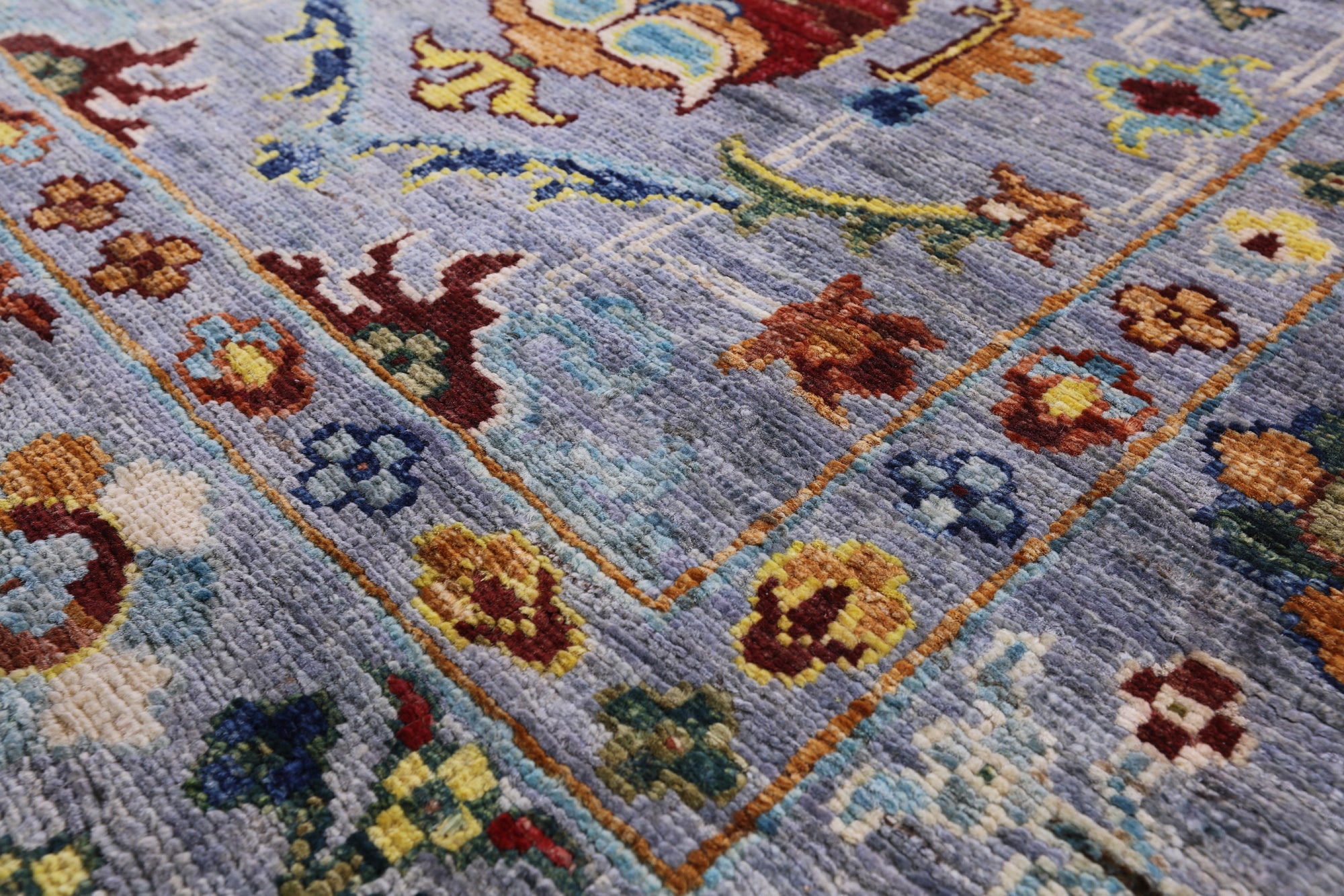 Grey Peshawar Hand Knotted Wool Runner Rug - 2' 9" X 9' 10" - Golden Nile