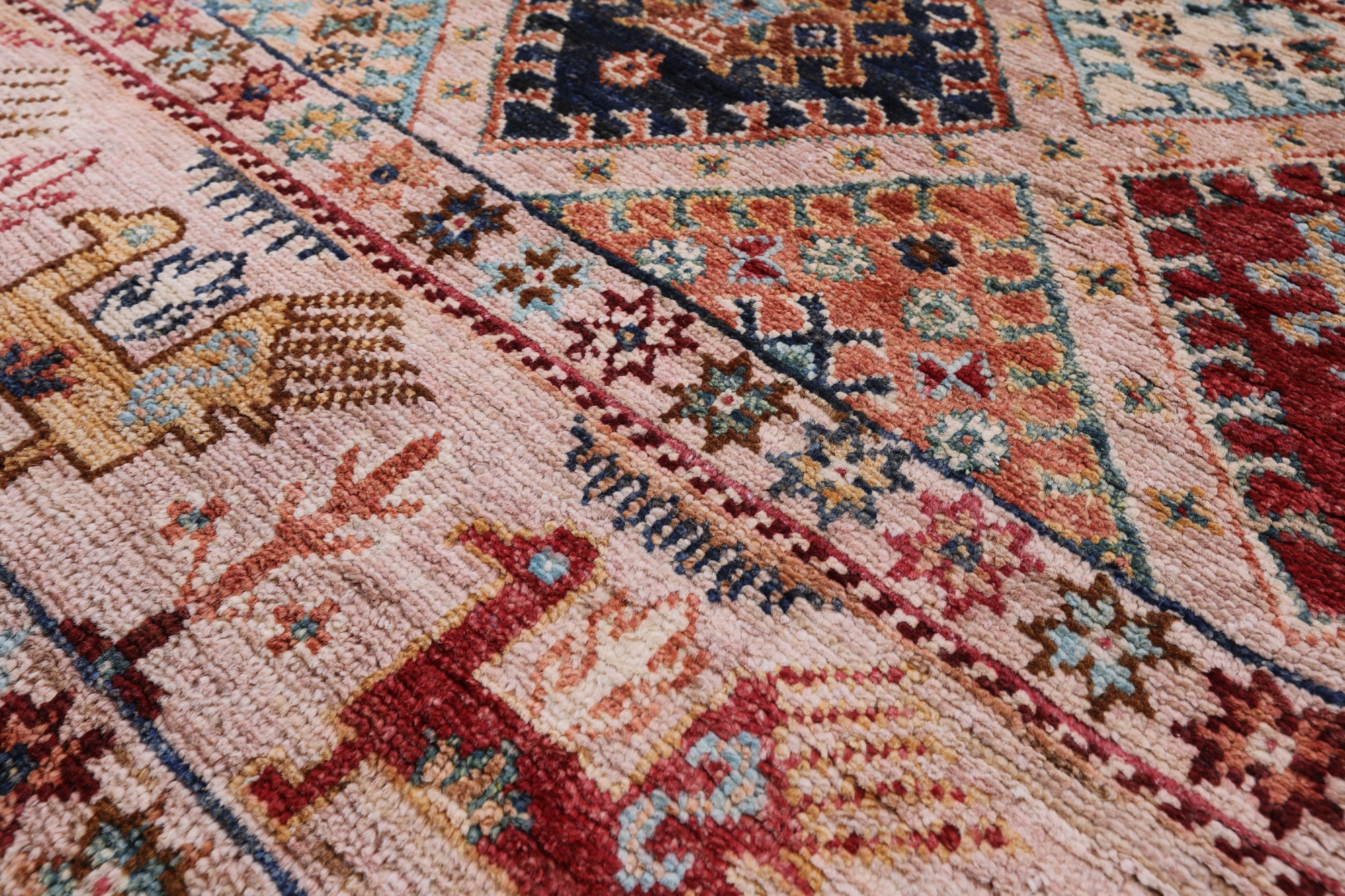 Tribal Persian Gabbeh Hand Knotted Wool Runner Rug - 2' 9" X 9' 10" - Golden Nile