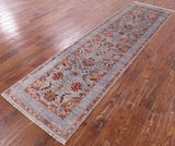 Grey Peshawar Handmade Wool Runner Rug - 2' 8" X 9' 9" - Golden Nile