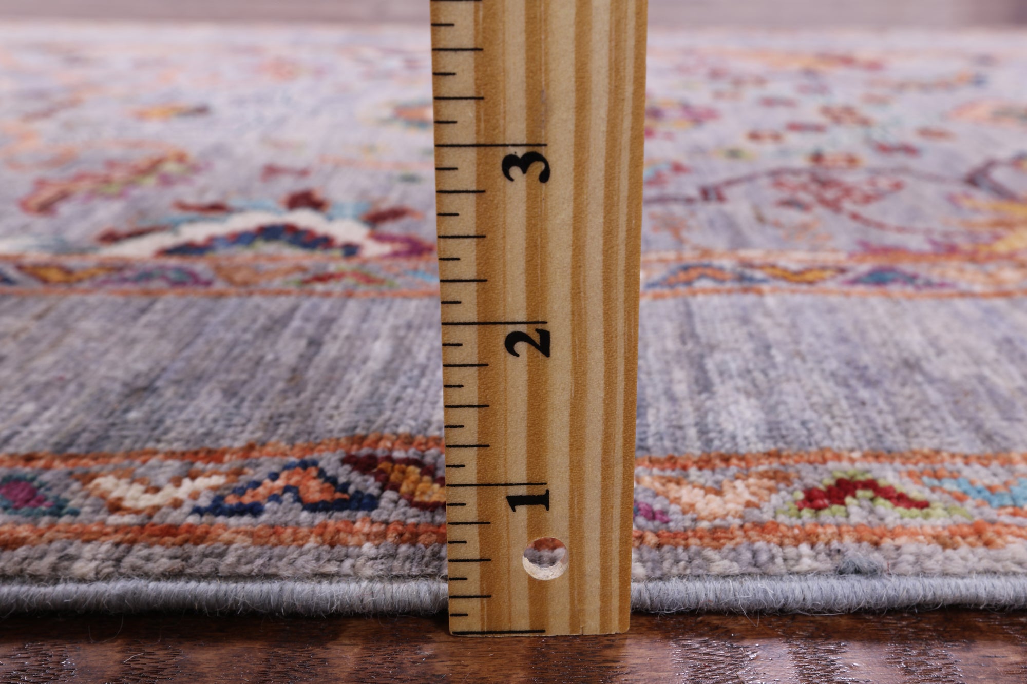 Grey Peshawar Handmade Wool Runner Rug - 2' 8" X 9' 9" - Golden Nile