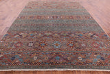 Khorjin Persian Gabbeh Hand Knotted Wool Rug - 9' 3" X 12' 2" - Golden Nile