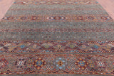 Khorjin Persian Gabbeh Hand Knotted Wool Rug - 9' 3" X 12' 2" - Golden Nile