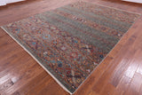 Khorjin Persian Gabbeh Hand Knotted Wool Rug - 9' 3" X 12' 2" - Golden Nile