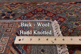 Khorjin Persian Gabbeh Hand Knotted Wool Rug - 9' 3" X 12' 2" - Golden Nile