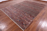 Khorjin Persian Gabbeh Hand Knotted Wool Rug - 9' 0" X 12' 0" - Golden Nile