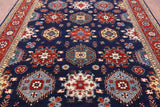 Blue Persian Fine Serapi Handmade Wool Rug - 8' 0" X 9' 10" - Golden Nile