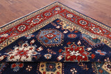 Blue Persian Fine Serapi Handmade Wool Rug - 8' 0" X 9' 10" - Golden Nile
