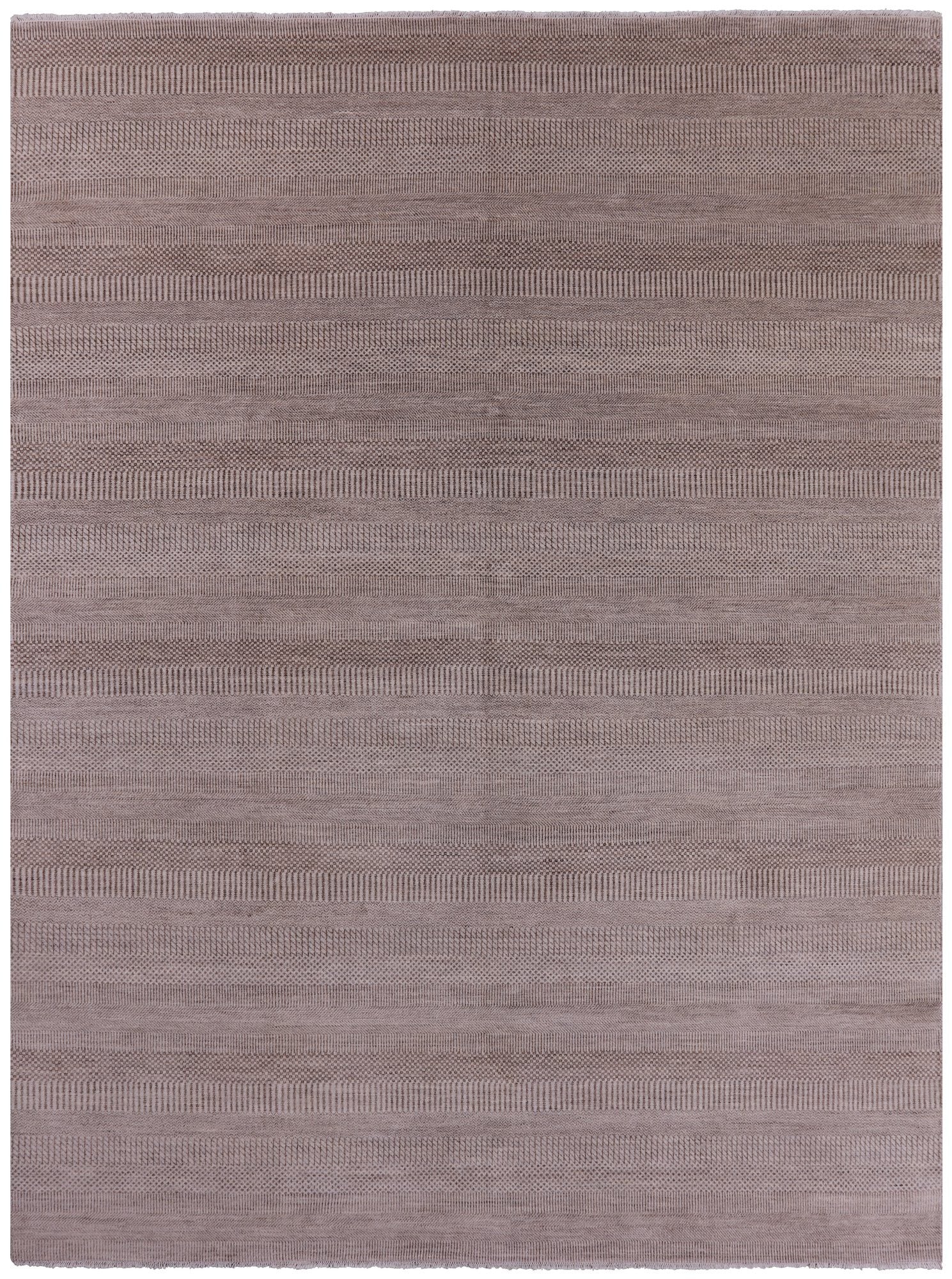 Grey Savannah Grass Hand Knotted Wool & Silk Rug - 9' 1" X 11' 10" - Golden Nile