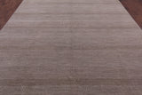 Grey Savannah Grass Hand Knotted Wool & Silk Rug - 9' 1" X 11' 10" - Golden Nile