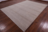 Grey Savannah Grass Hand Knotted Wool & Silk Rug - 9' 1" X 11' 10" - Golden Nile