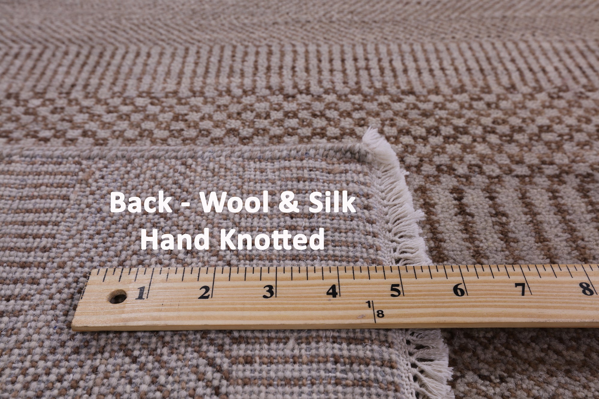 Grey Savannah Grass Hand Knotted Wool & Silk Rug - 9' 1" X 11' 10" - Golden Nile