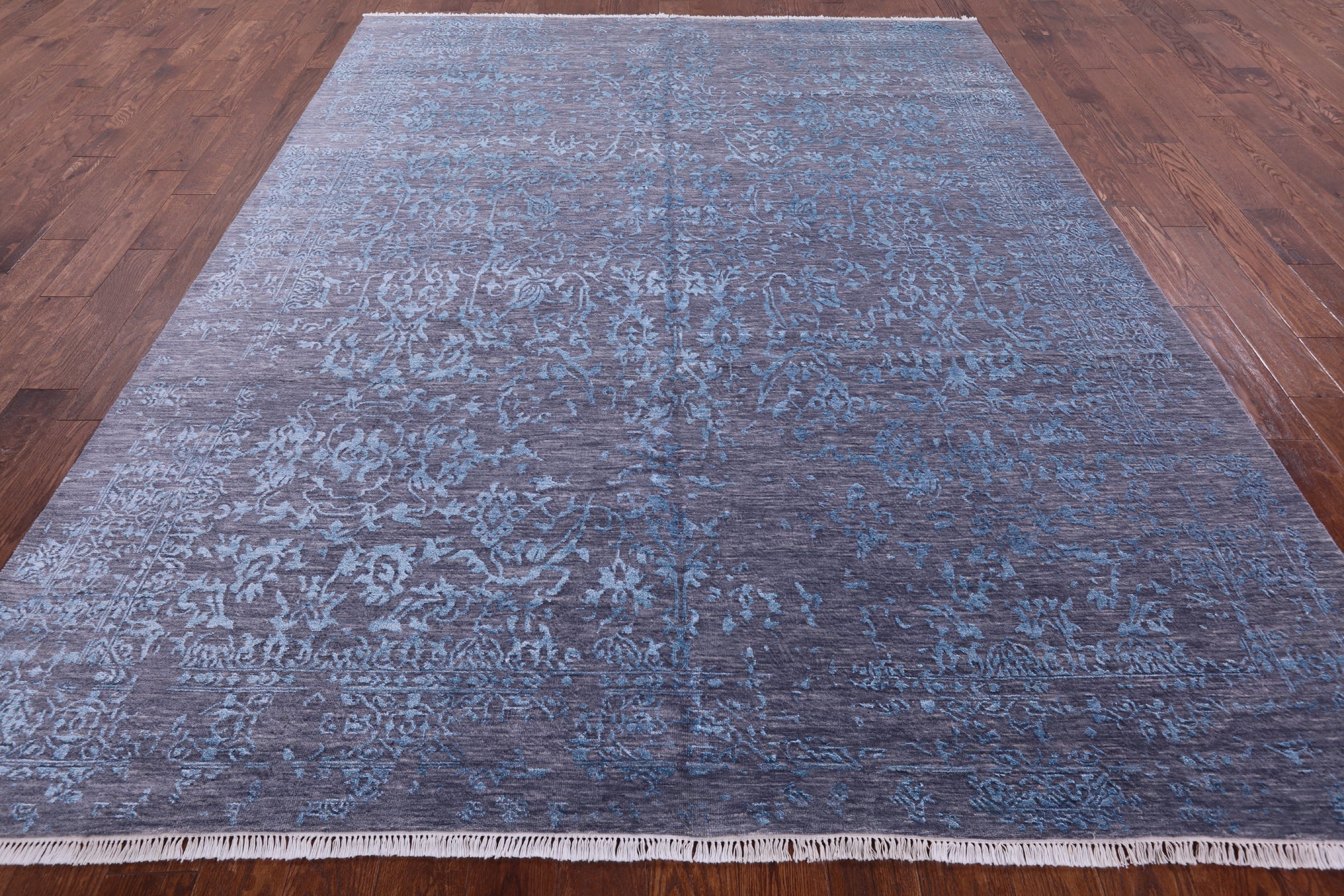 Modern Handmade Wool & Silk Rug - 8' 1" X 10' 4" - Golden Nile