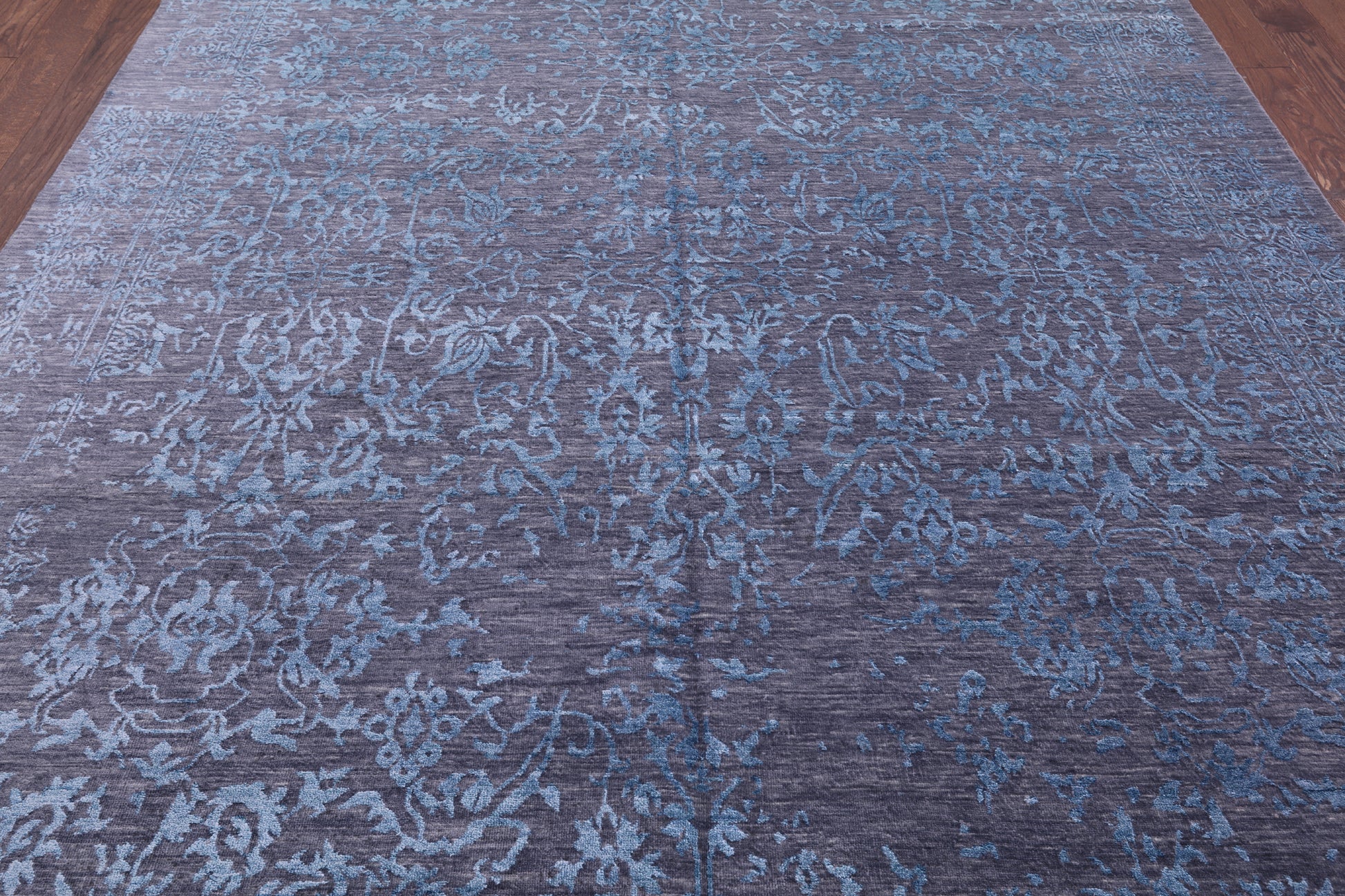 Modern Handmade Wool & Silk Rug - 8' 1" X 10' 4" - Golden Nile