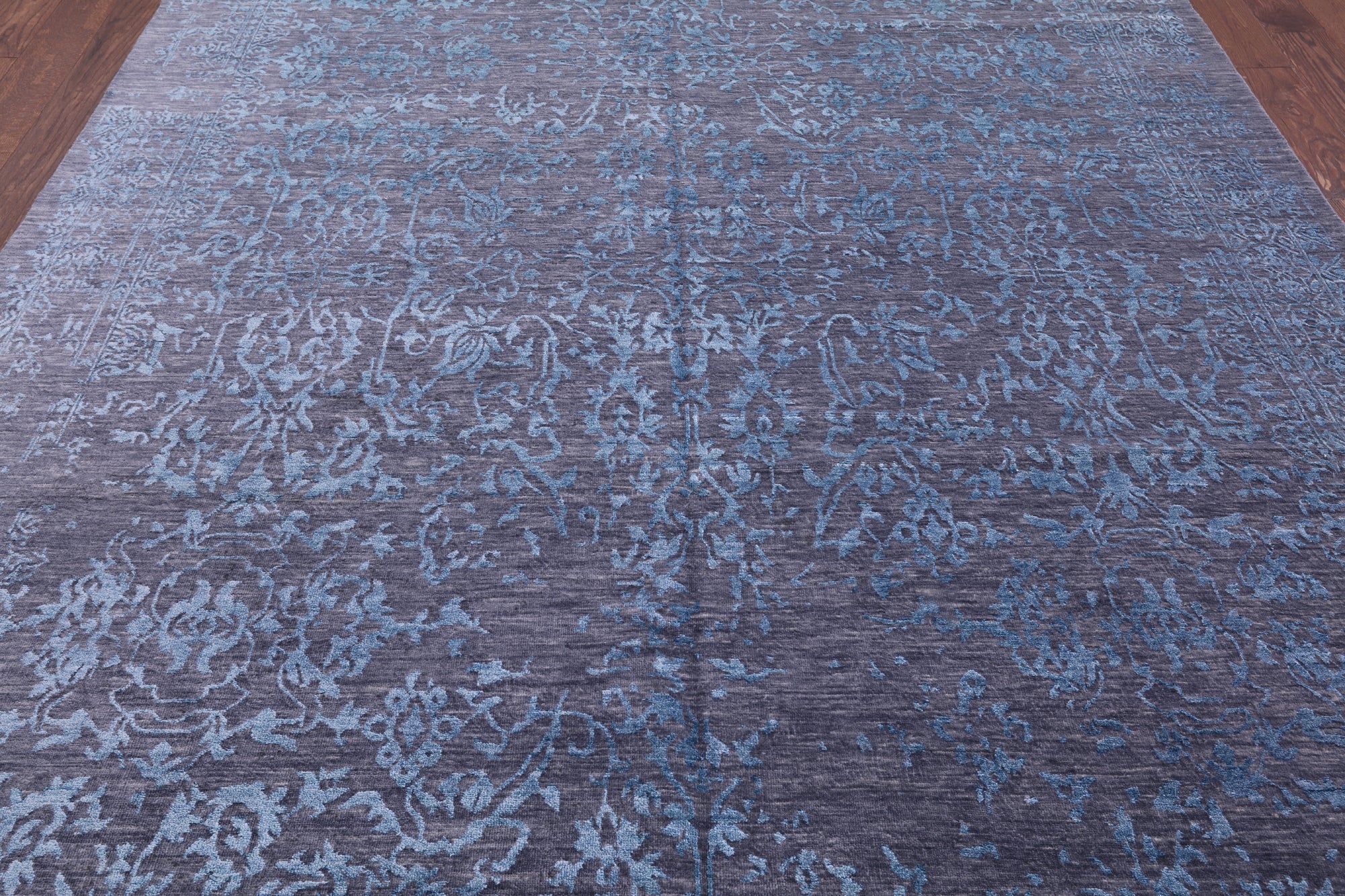 Modern Handmade Wool & Silk Rug - 8' 1" X 10' 4" - Golden Nile