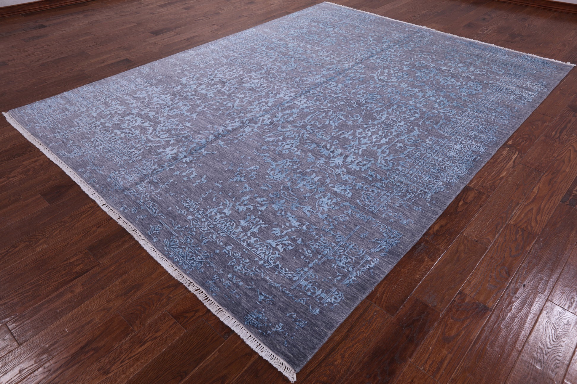 Modern Handmade Wool & Silk Rug - 8' 1" X 10' 4" - Golden Nile