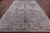 Grey Modern Hand Knotted Wool & Silk Rug - 8' 10" X 12' 3" - Golden Nile