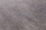 Grey Full Pile Overdyed Hand Knotted Wool Rug - 4' 2" X 6' 3" - Golden Nile