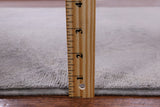 Grey Full Pile Overdyed Hand Knotted Wool Rug - 4' 2" X 6' 3" - Golden Nile