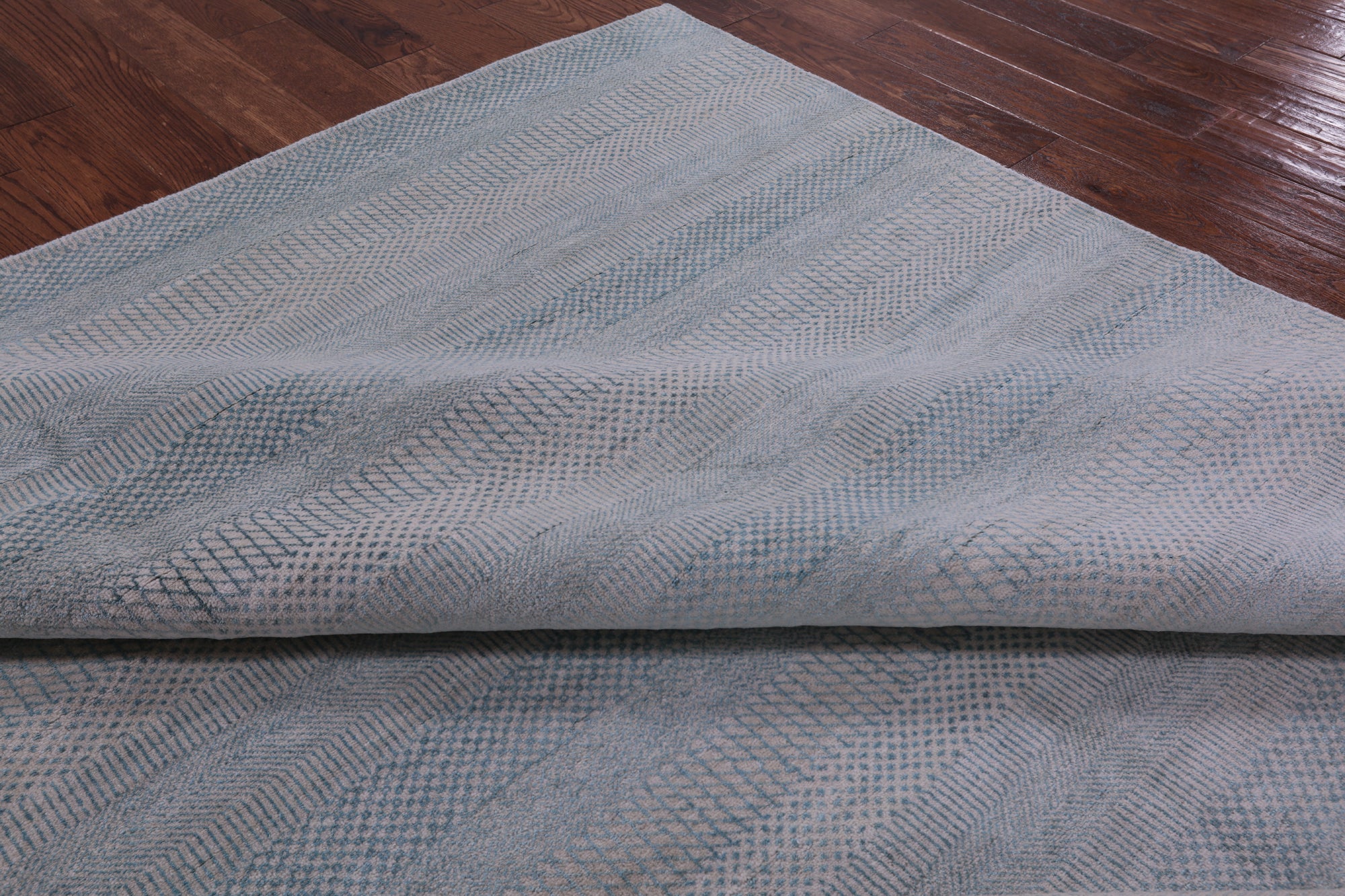 Savannah Grass Handmade Wool & Silk Rug - 8' 2" X 10' 0" - Golden Nile