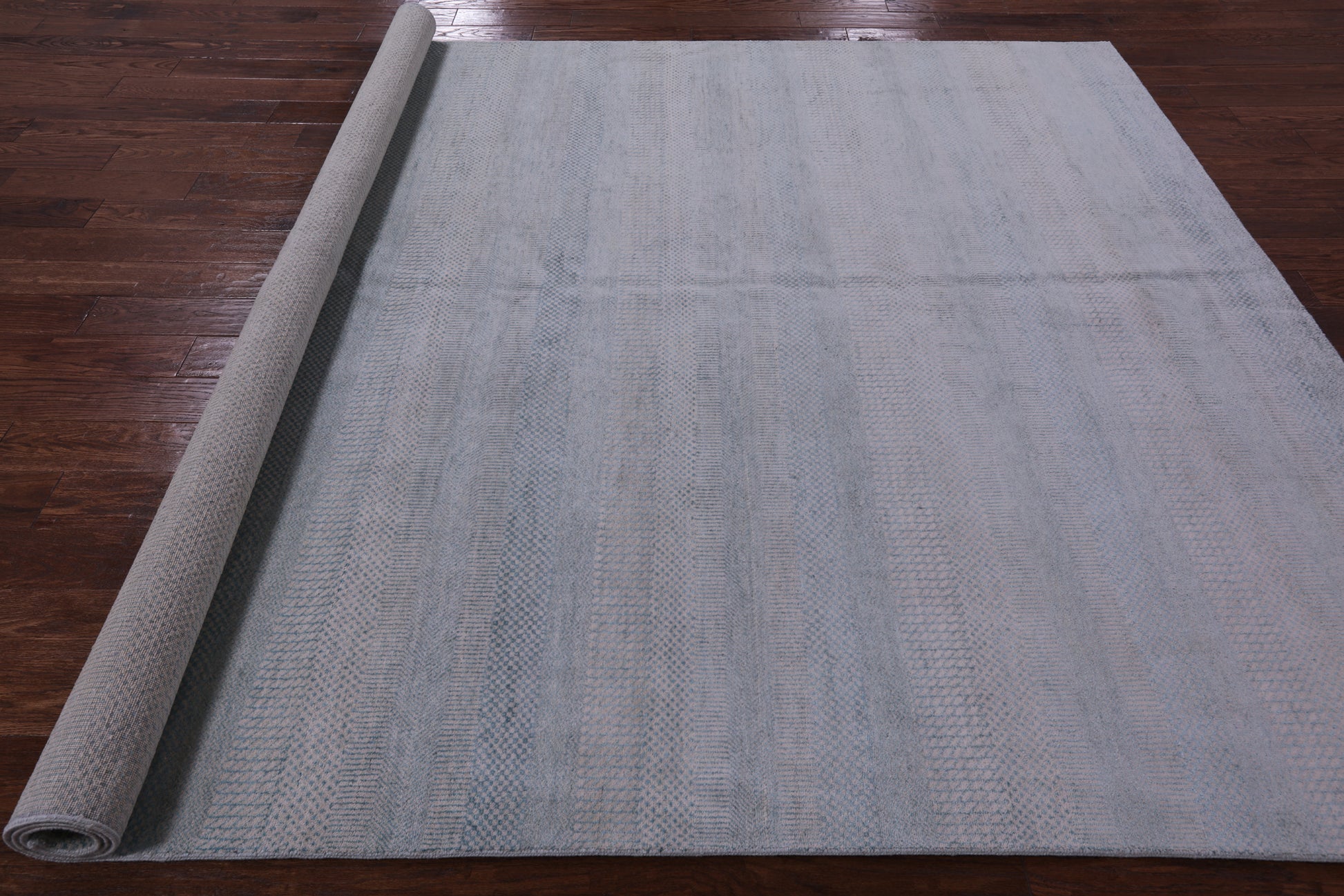 Savannah Grass Handmade Wool & Silk Rug - 8' 2" X 10' 0" - Golden Nile