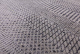 Grey Savannah Grass Handmade Wool & Silk Rug - 8' 1" X 9' 10" - Golden Nile